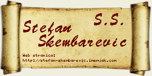 Stefan Škembarević vizit kartica